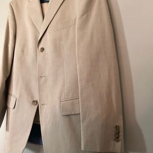 🍌 Banana Republic Tan Summer Suit 38s 31/30 Pant